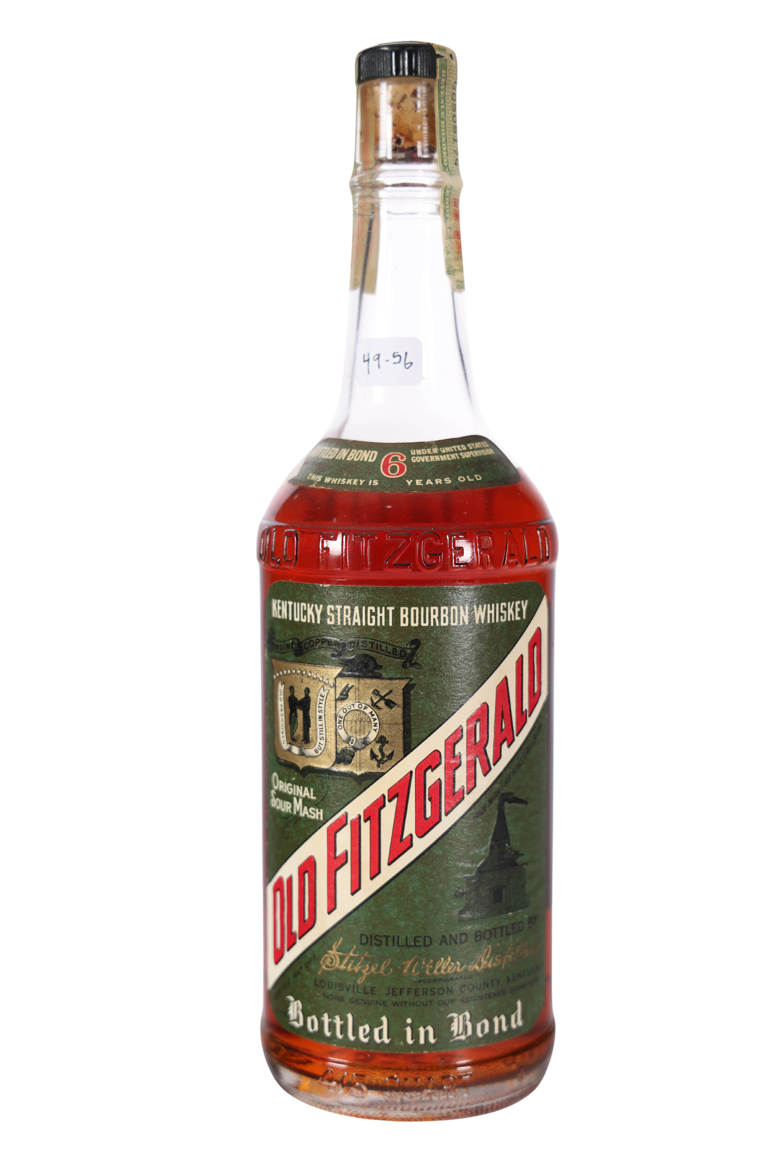 ✴︎1950年代 WELLER Old Fitzgerald 6年 BONDED✴︎ Old Fitzgerald Bottled In Bond 6 Year 1949-1955 Vintage Whiskey
